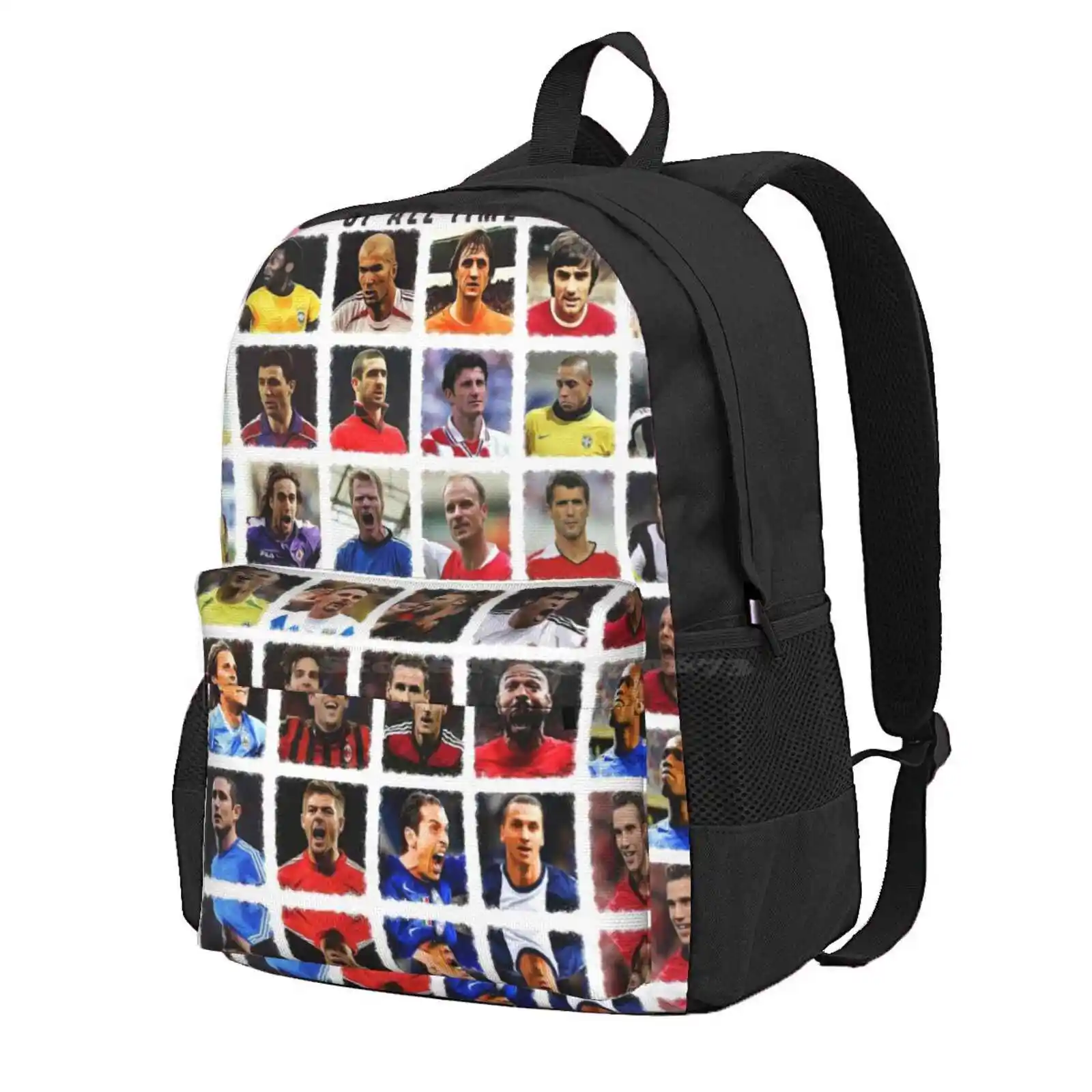 Soccer Legends Hot Sale Schoolbag Backpack Fashion Bags Soccer Legends Football Players Soccer Players Soccer Art Living Room