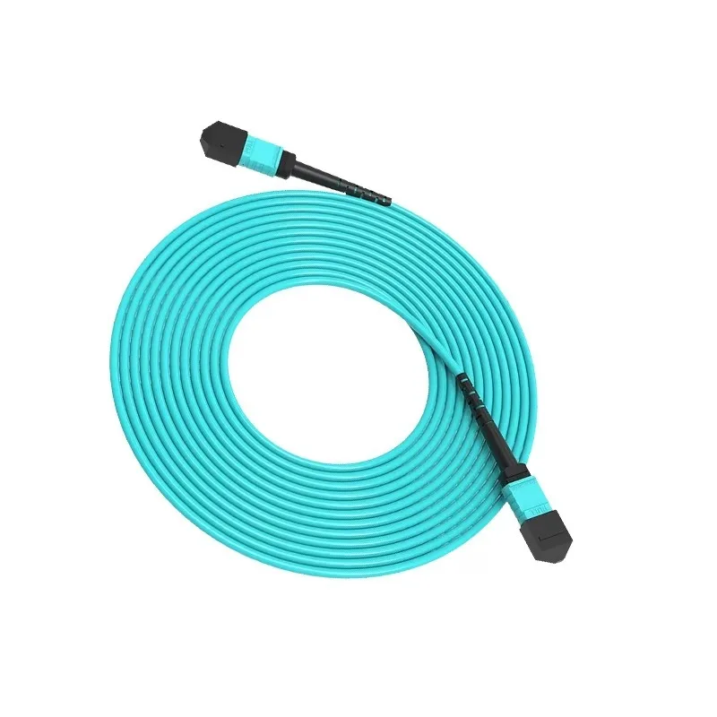 5M MPO-MPO 12-Core OM3 Fiber Patch Cable MTP Female Connector Advanced Pigtail Fast Transfer for Workshop for Commercial Use