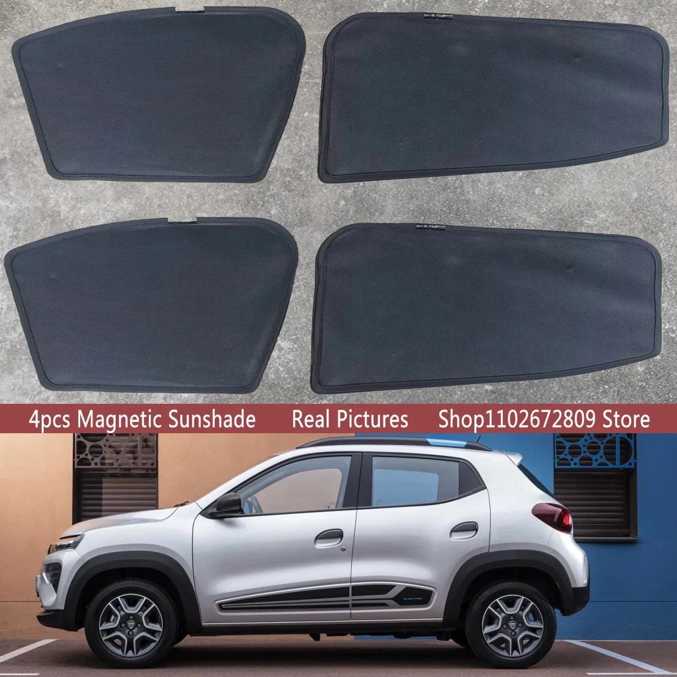 

Magnetic Car Sunshade Shield Windshield Frame Curtain Sun Shades for Renault Kwid K-ZE Dacia Spring E-Tech 2016-2026 Accessories