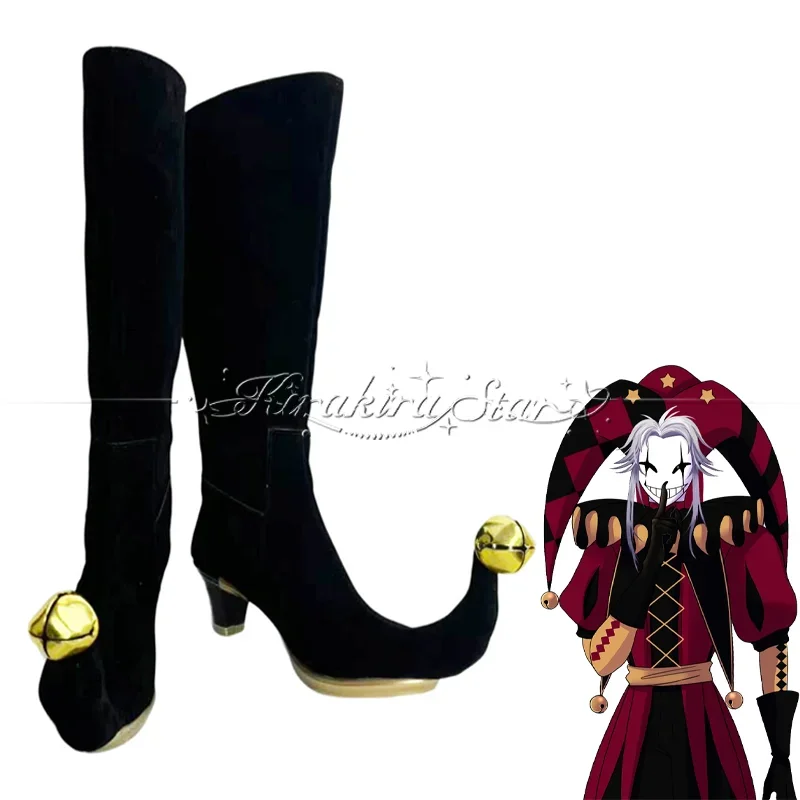Game The Freak Circus Pierrot Cosplay Shoes Unisex Foot Shoe Boots Pierrot Role Play Adult Accessories Halloween Carnival Props