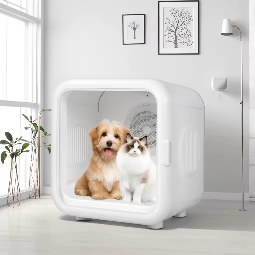 Automatic Professional Eco-Friendly Pet Hair Drying Machine for Cats & Dogs 62L Capacity Modern Design Pet Hair Dryer Box