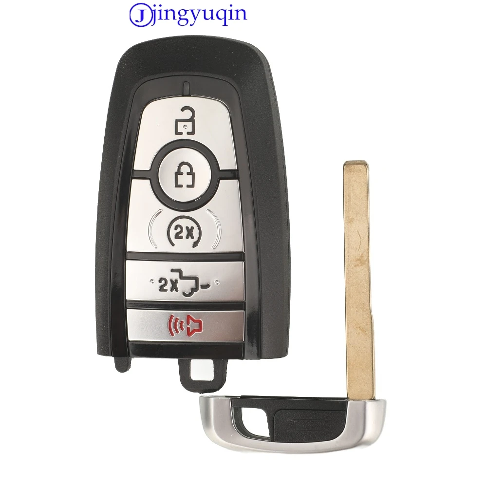Jingyuqin 433.92Mhz ID49Chip مفتاح ذكي لفورد مونديو موستانج فيوجن F-250 F-350 F-450 F-550 2017 M3N-A3C108397 PC3T-15K601-BB