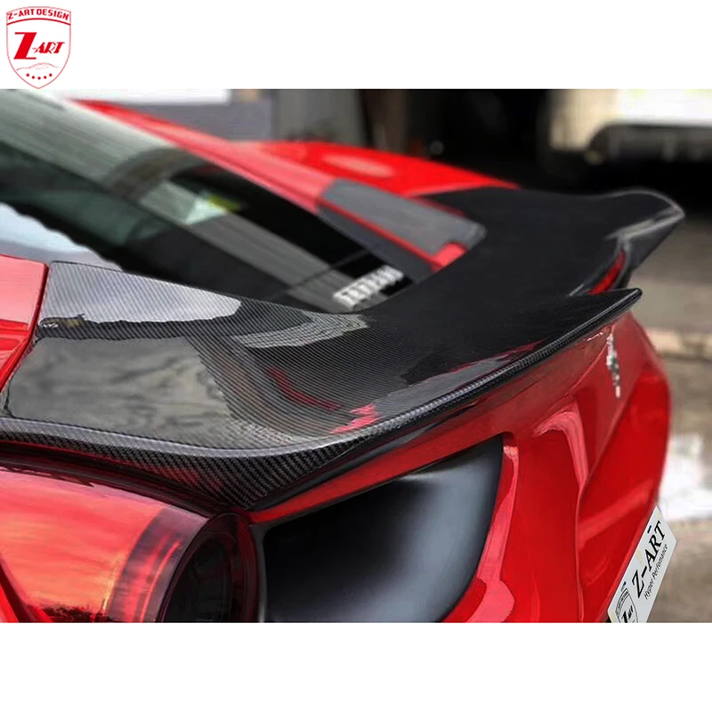 Z-ART 488 Carbon Fiber Rear Wing for Ferrari 488 2015-2019 Carbon Fiber Rear Spoiler for Ferrari 488 488 GTB Rear Tail Spoiler