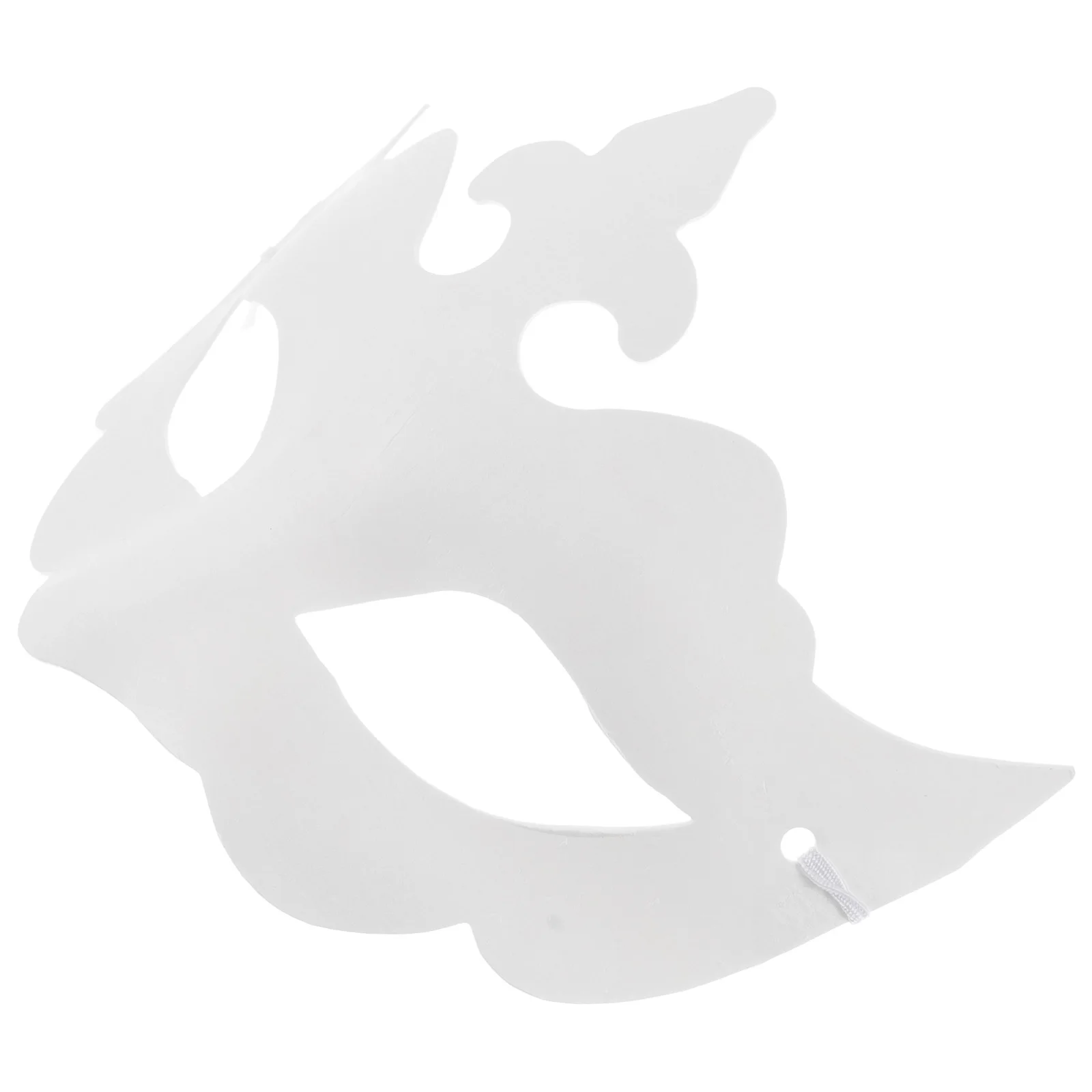

6 Pcs DIY Hand Painted Masks Blank White Pulp Masquerade Unpainted Cosplay Mask for Kids Events Classes