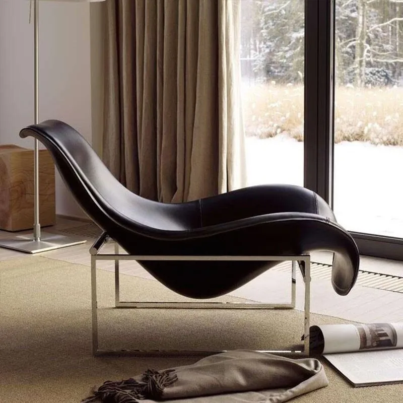 

Italian fiberglass duck tongue chair Martini recliner designer light luxury living room couch Internet celebrity home bedroom