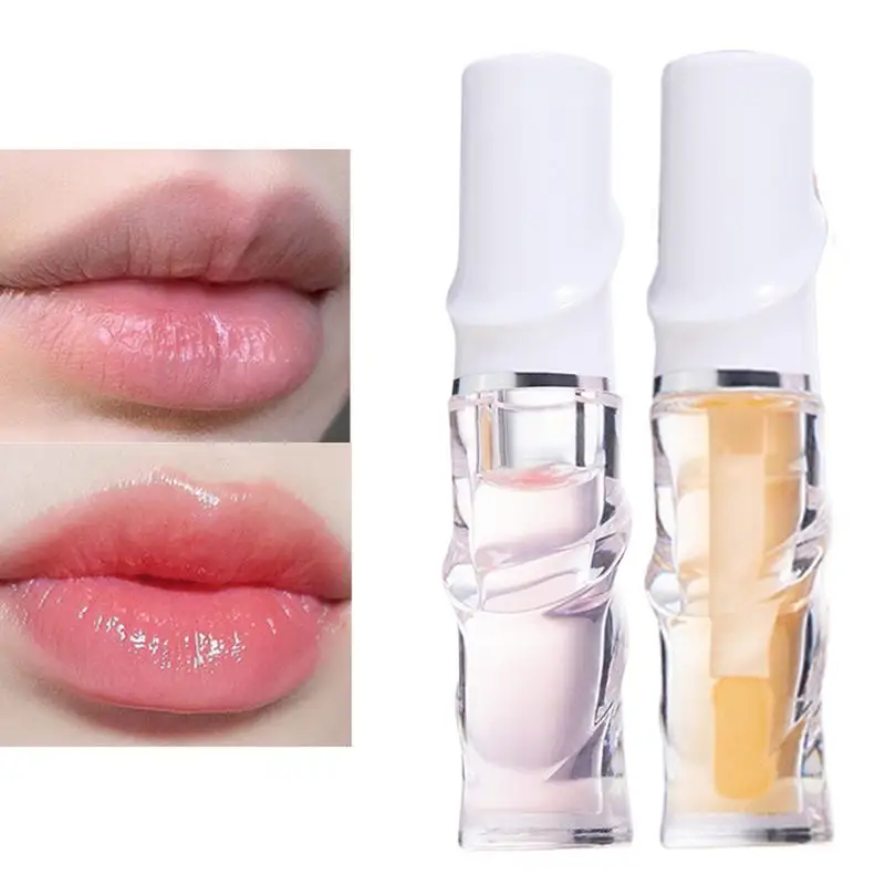 

3ml Color Changing Lip Gloss Clear Water Light Lip Glaze Moisturizer Color Changing Lip Oil Jelly Mirror Lipsticks Lip care Oil
