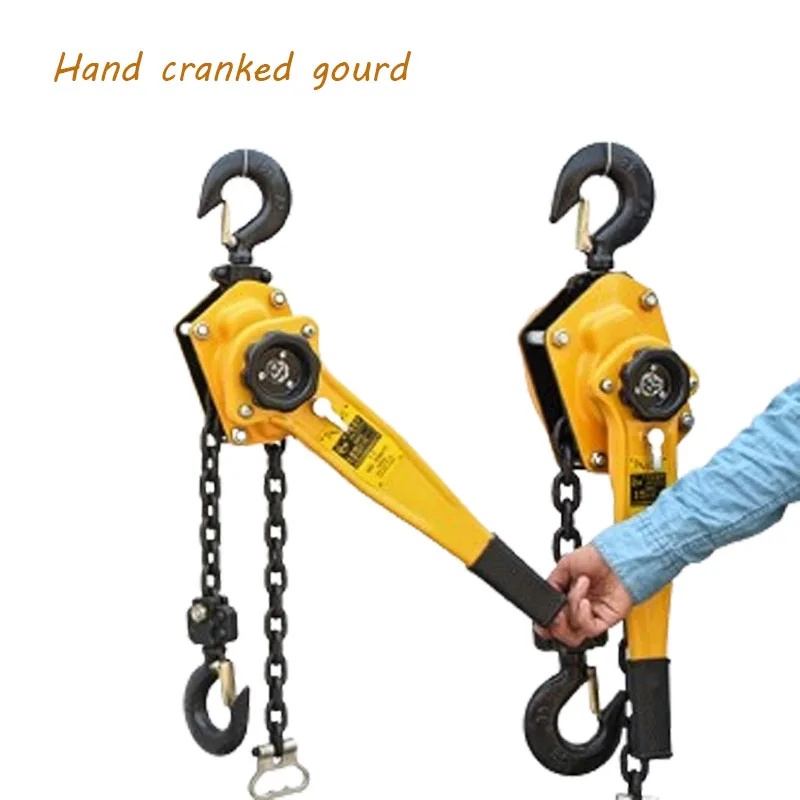 0.75t/1t/1.5t/2t Manual Manganese Steel Hook Wire Manual Traction Hoisting Tool Lever Small Hand Chain Manual Traction Hoist 3m