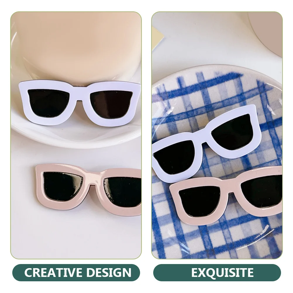 

6Pcs Creative Hair Clips Sunglasses Shaped Stylish Funny Accessory for Hairpins Hairpins for Creative Hair Clip