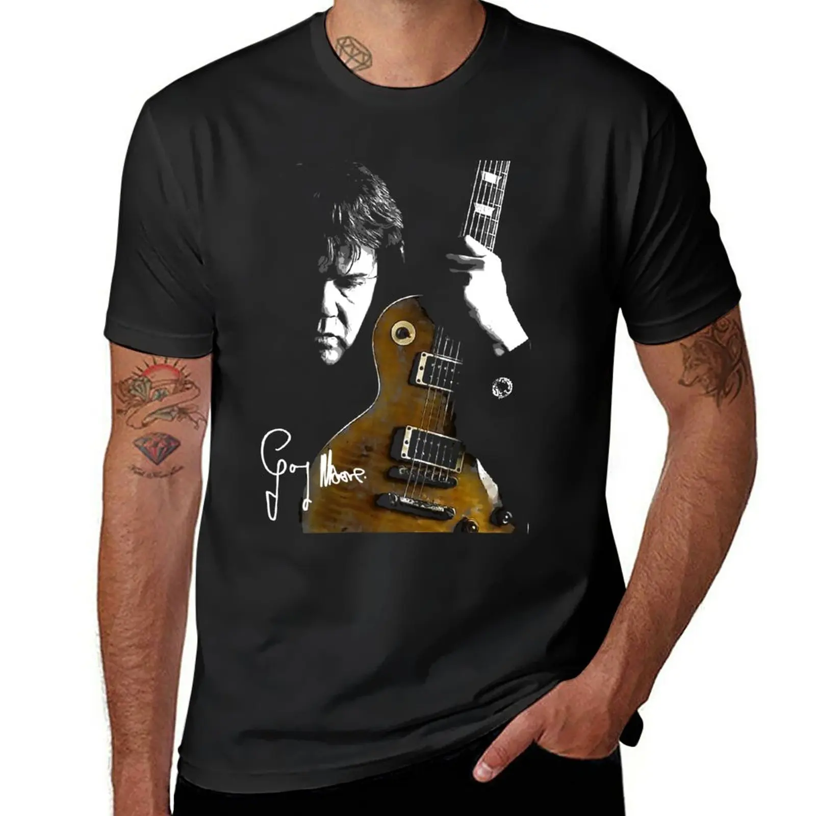 New Gary Moore T-Shirt summer tops sweat shirts mens plain t shirts