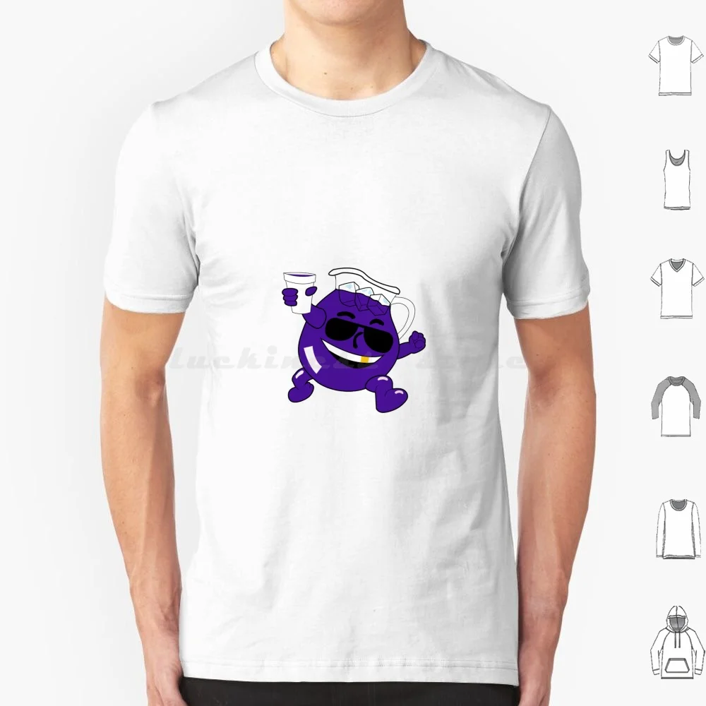 Purple Drink Man T Shirt 6xl Cotton Cool Tee Kool Aid Purple Drink Drank Lean Purp Cool Gold Tooth Pitcher Summer Refreshment