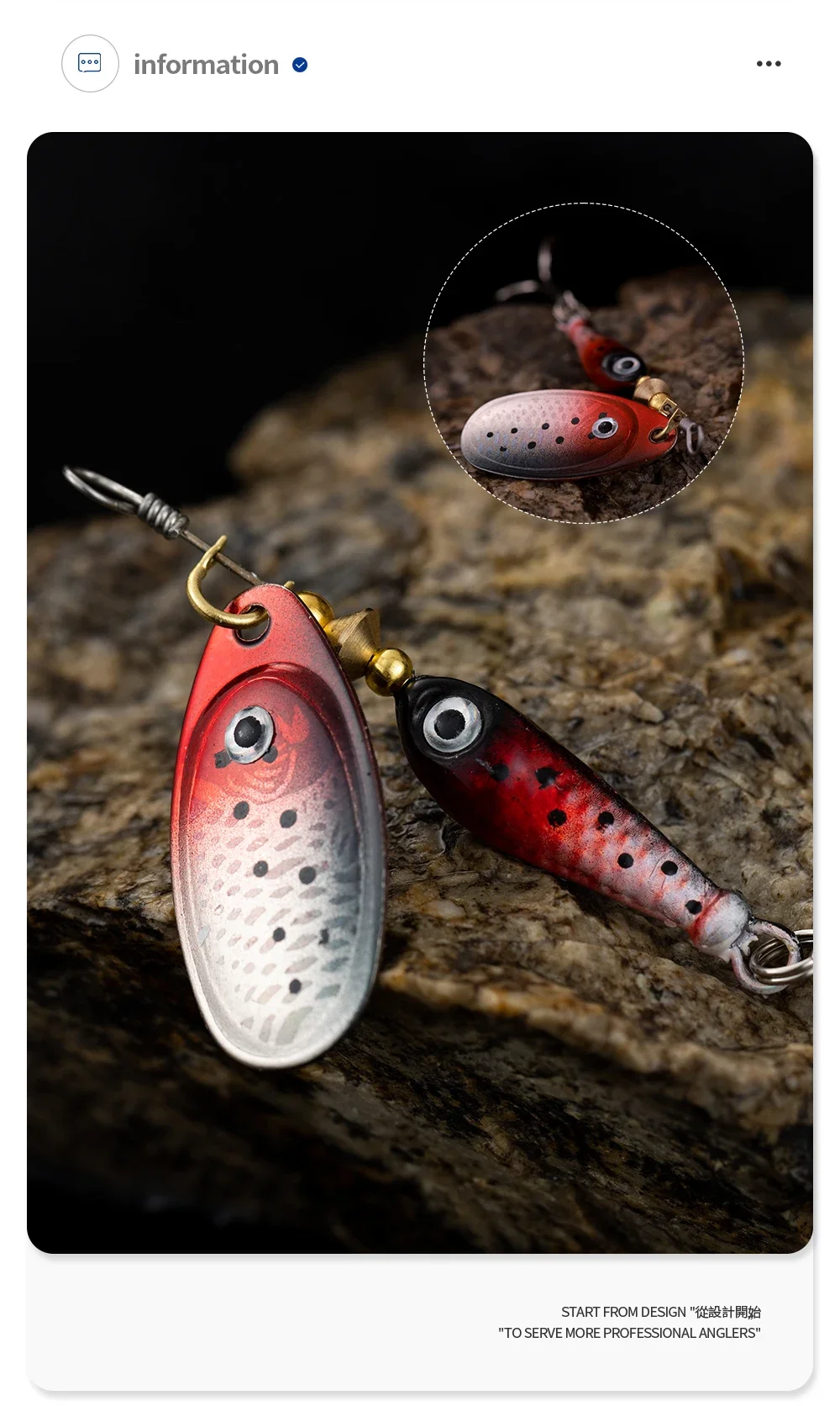 9g rotierender Angelköder, Löffelköder, Metallköder, dreifacher Haken, künstlicher Fisch, Wobbler, Feeder – Detail 3