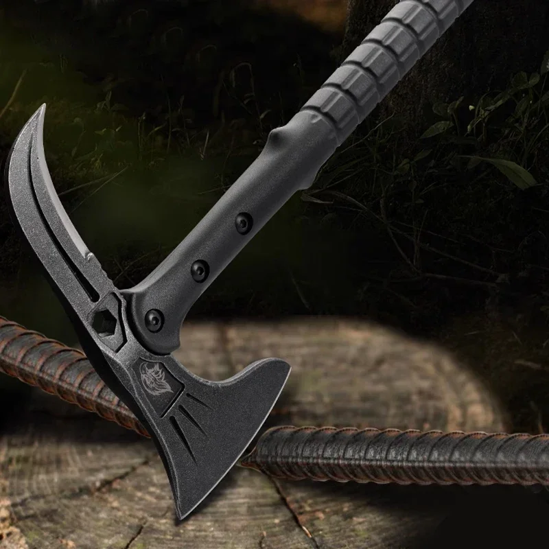 1PCS Multifunctional Axe Outdoor Survival Camping Hammer Defensive Tactics Mountain Cutting Engineer Axe