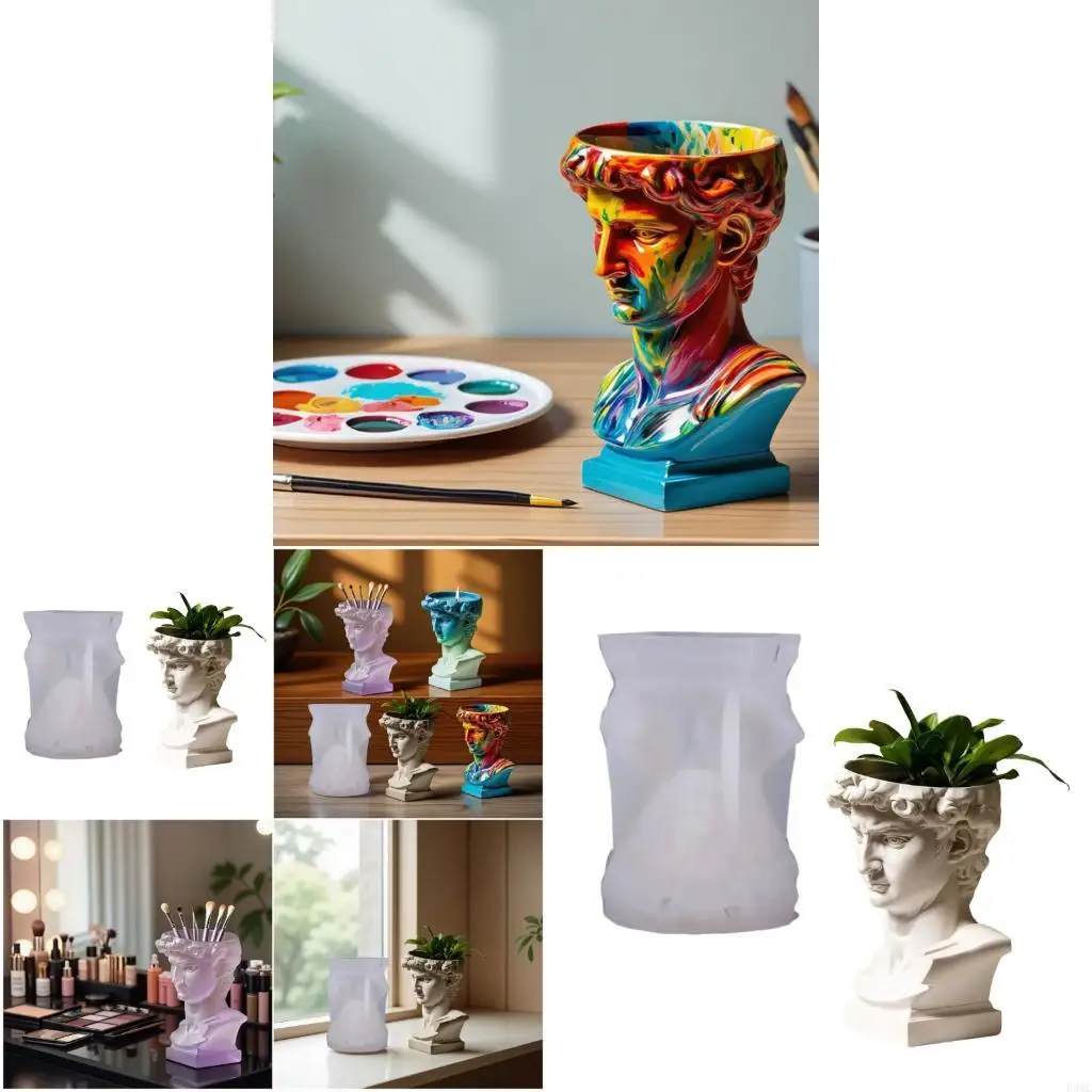 

R3MC Гибкая силиконовая скульптурная пласка для сеялки для бетонных ремесленных проектов DIY