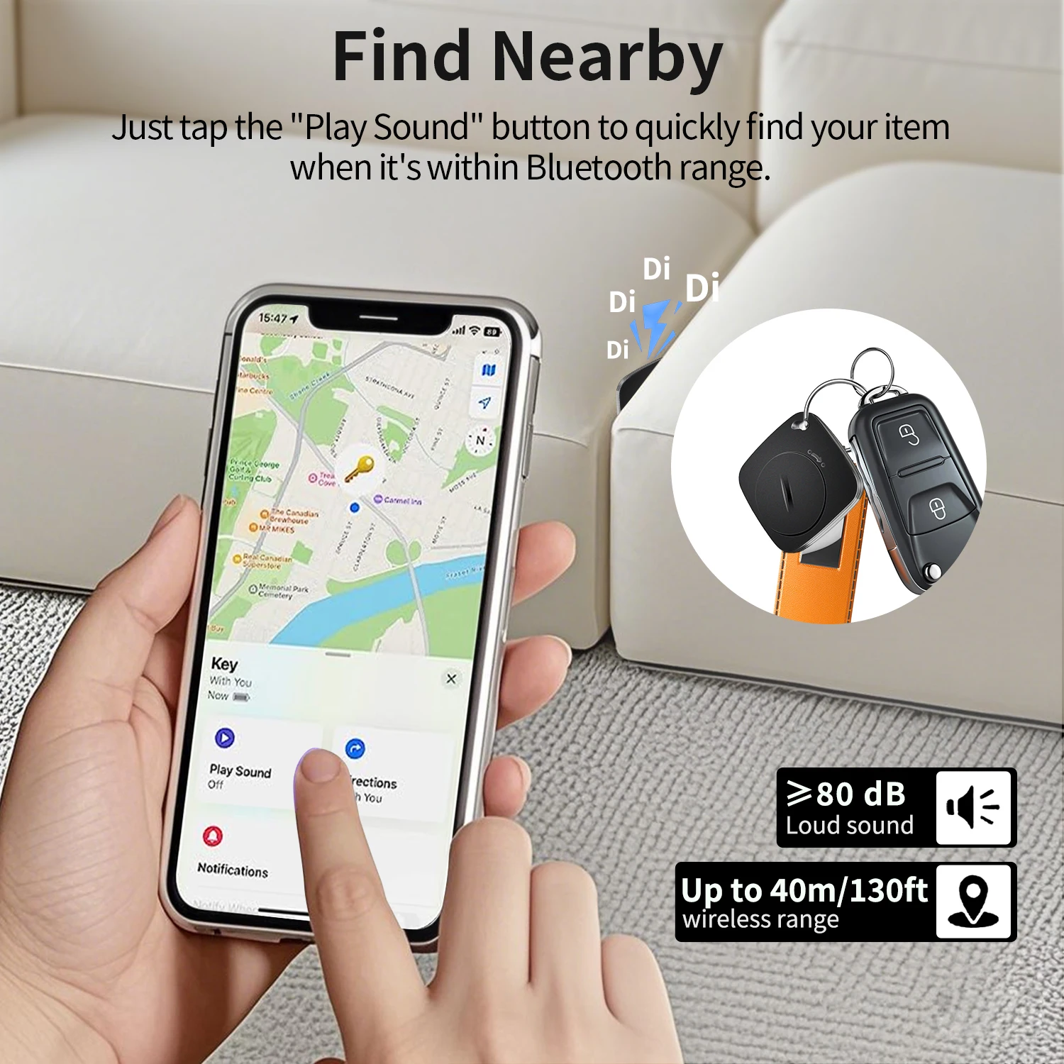 Smart GPS Tracker Works With Apple Find My APP Pet Kids Luggage Key Tracking Global Positioning Bluetooth Tag Tracker For IOS