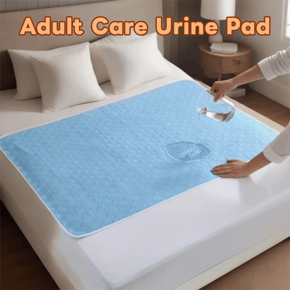 Washable Adult Care Urine Pads Waterproof Breathable Menstrual Leak-Proof Sheet Pad Rhombus Quilted Stain-resistant