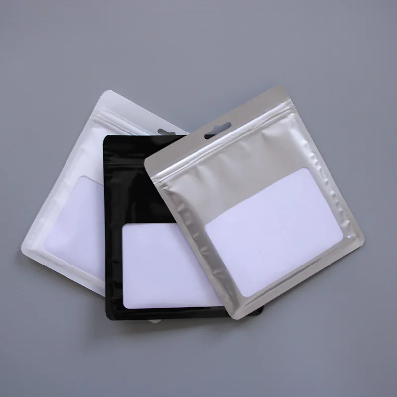 500Pcs Self Sealing Zipper Bag Resealable Packaging Bag Pouches Parts Jewelry Data Cable Storage Bag