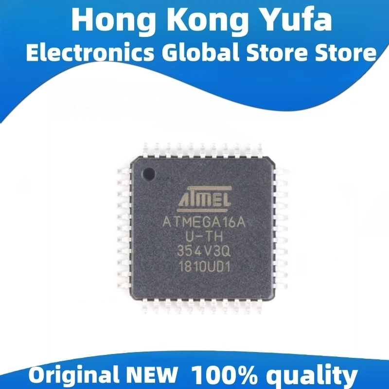 10 PCS Original ATMEGA16A-AU Integrated Circuits Microcontroller TQFP-44 MCU Chip IC Chips ATMEGA16A-AU