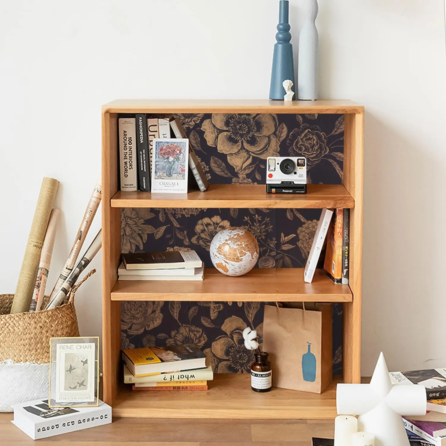 

Thickened Floral Wallpaper, Self-adhesive, Suitable for Living Room, Bedroom, TV Background Wall, and Home Decoration.