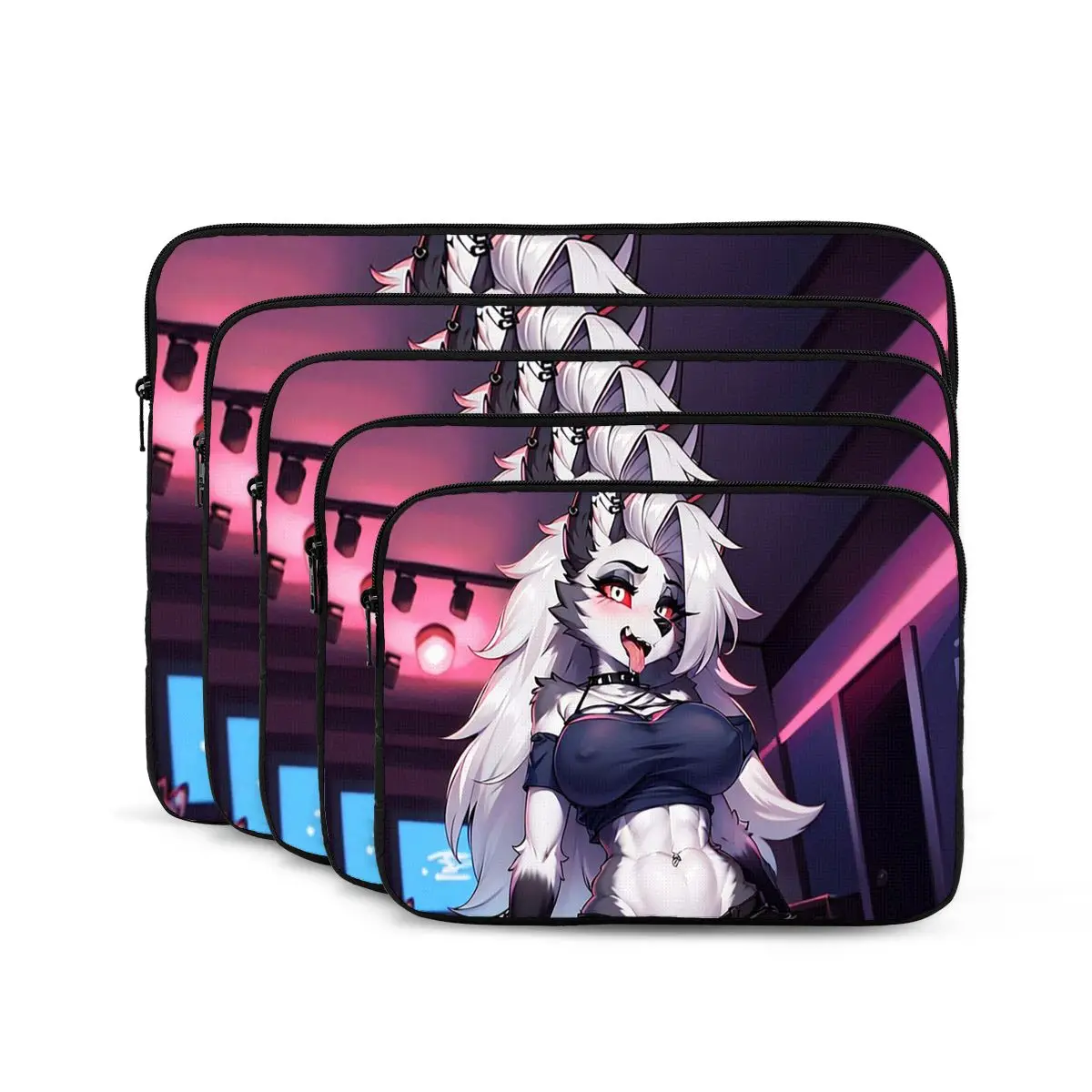 حقيبة كمبيوتر محمول للكمبيوتر المحمول من Helluva Boss Loona، حقيبة غطاء للكمبيوتر المحمول، حقيبة مضادة للصدمات #1