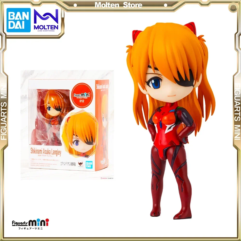 BANDAI Figuarts Mini Rebuild of Evangelion Asuka Langley Shikinami Anime Action Figure PVC Figure Complete Collection Model Toys