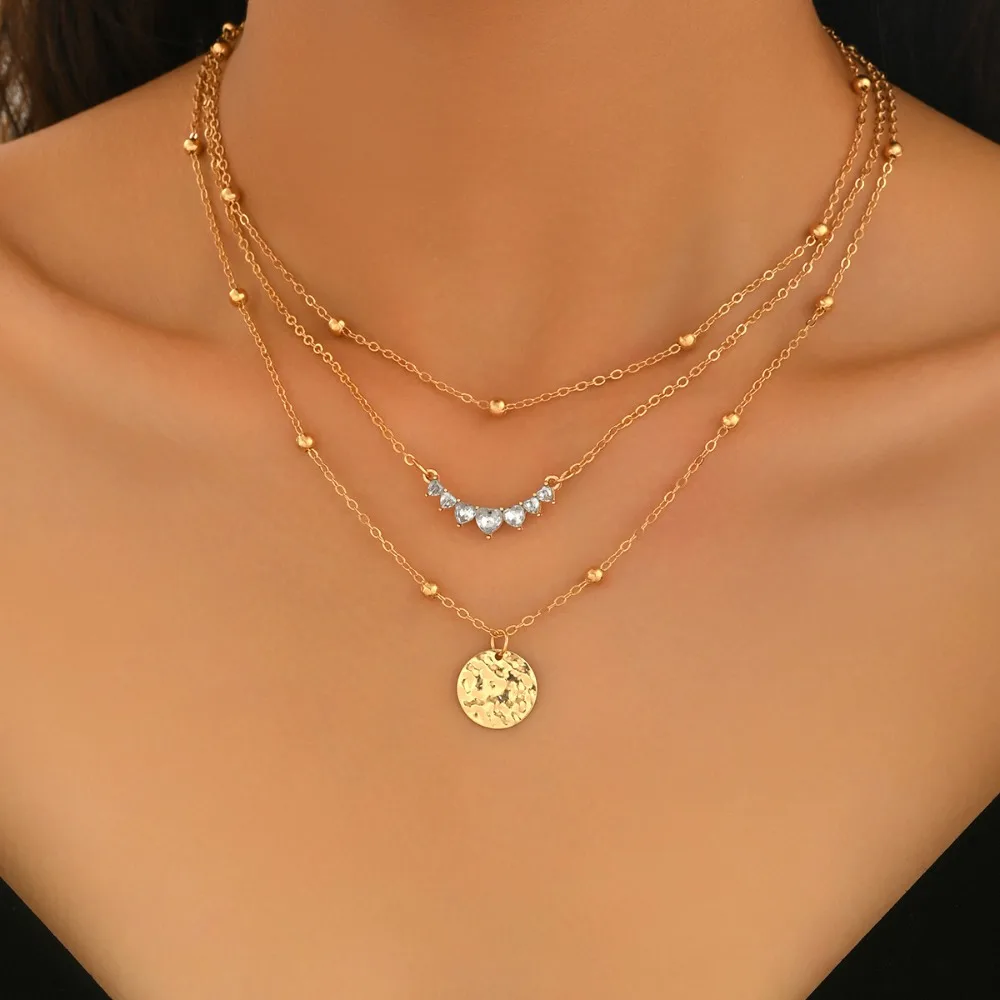 conjunto-de-3-pecas-colar-empilhavel-com-pingente-de-disco-martelado-coracao-e-zirconia-em-cor-dourada-com-contas-design-exclusivo-e-personalizado-para-mulheres-conjuntos-de-joias-para-banquete