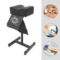 Pedicure Chair with 22W Vacuum Cleaner, Massage Chair, Nail Manicure Chair, Adjustable Massage Chair, Foot Rest Black
