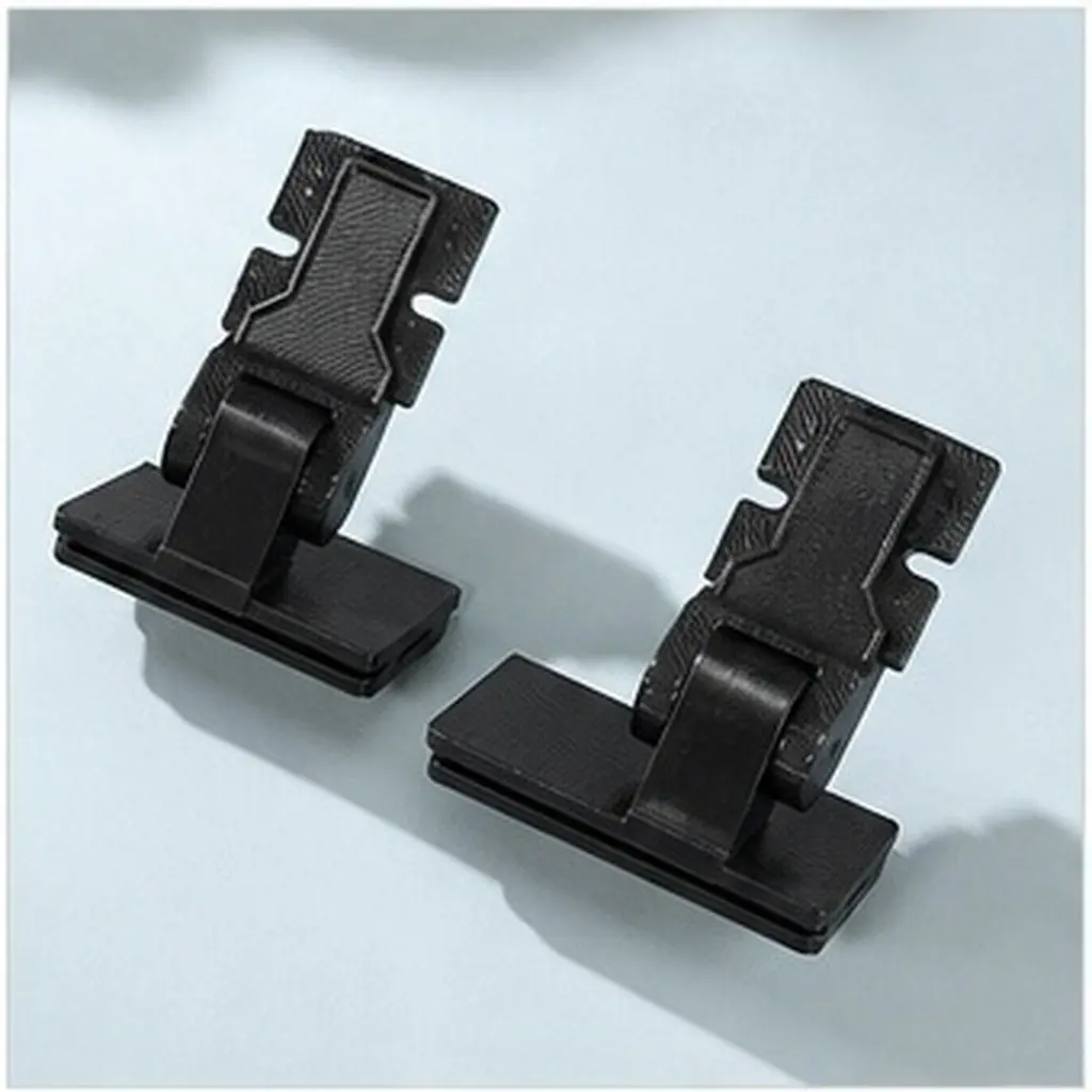 1Set Turntable Dust Lid Mounting Hinge Wear Resistant Black Plastic Vibration Buffer Replacement for Vintage Vinyl Record Player