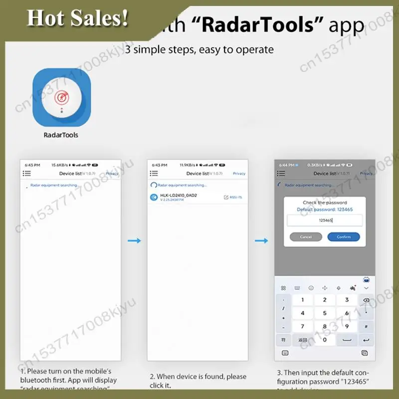 

-A23G Tuya Детектор присутствия человека Bluetooth Умный датчик человеческого тела 24Gmm Волновой радар Микроволновой датчик движения C