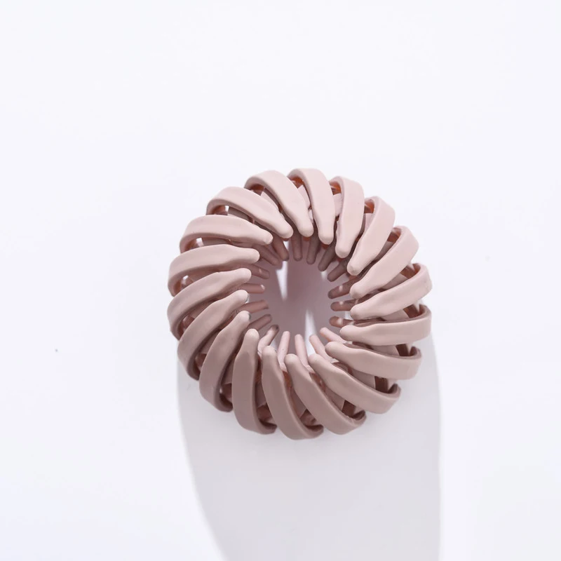 Horquillas mágicas para el cabello para mujer, soporte para el cabello con forma de Nido de Pájaro, Anillo para el cabello mate, cabeza de bola,