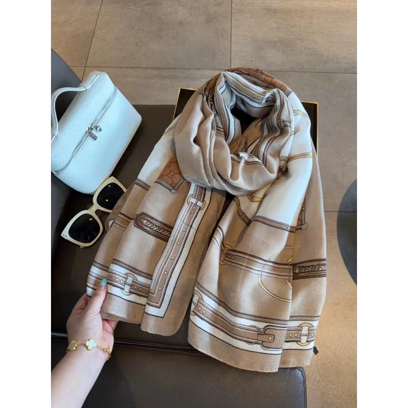 elegante-cachecol-longo-de-algodao-e-linho-para-mulheres-versatil-e-moderno-xale-quente-de-outono-com-fivela-de-couro-estilo-old-money