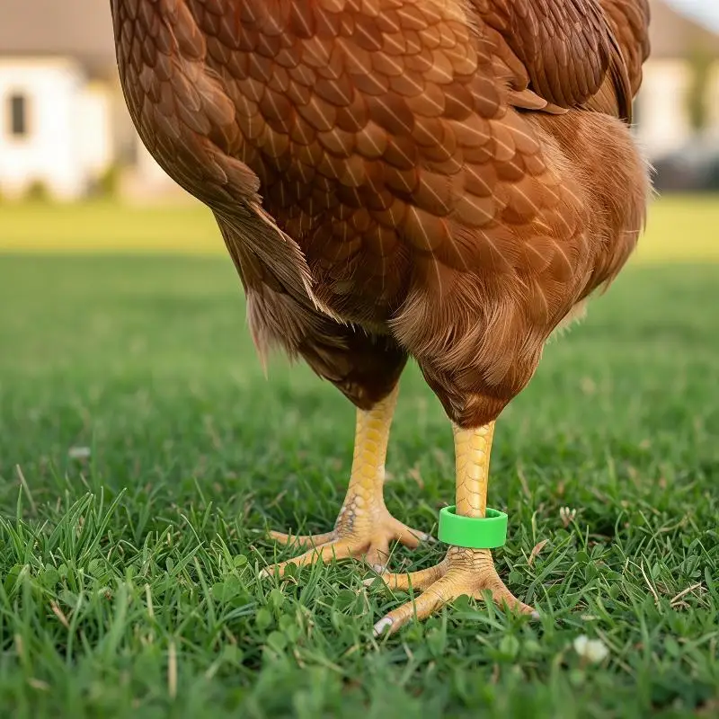 100Pcs Adjustable Poultry Leg Bands Flexible Chicken Foot Buckle Digital Marker For Livestock Identification Farm Application