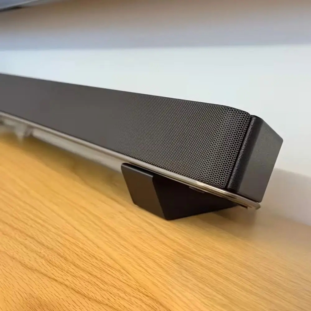 2Pcs Raised Angle Soundbar Stand Base 3D Printed Elevated Audio Equipment Riser Speaker Holder Multi-Brand Compatible