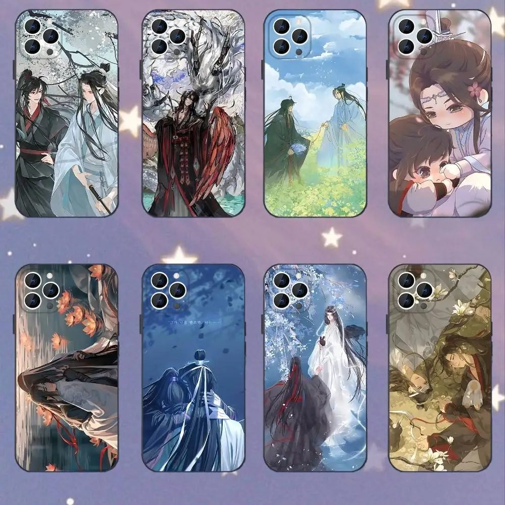 

Mo D-Dao Z-Zu Shi Phone Case For iPhone 17,16,15,14,13,12,11,Pro,XS,Max,XR,Plus,E,SE4,Mini Black Soft Cover