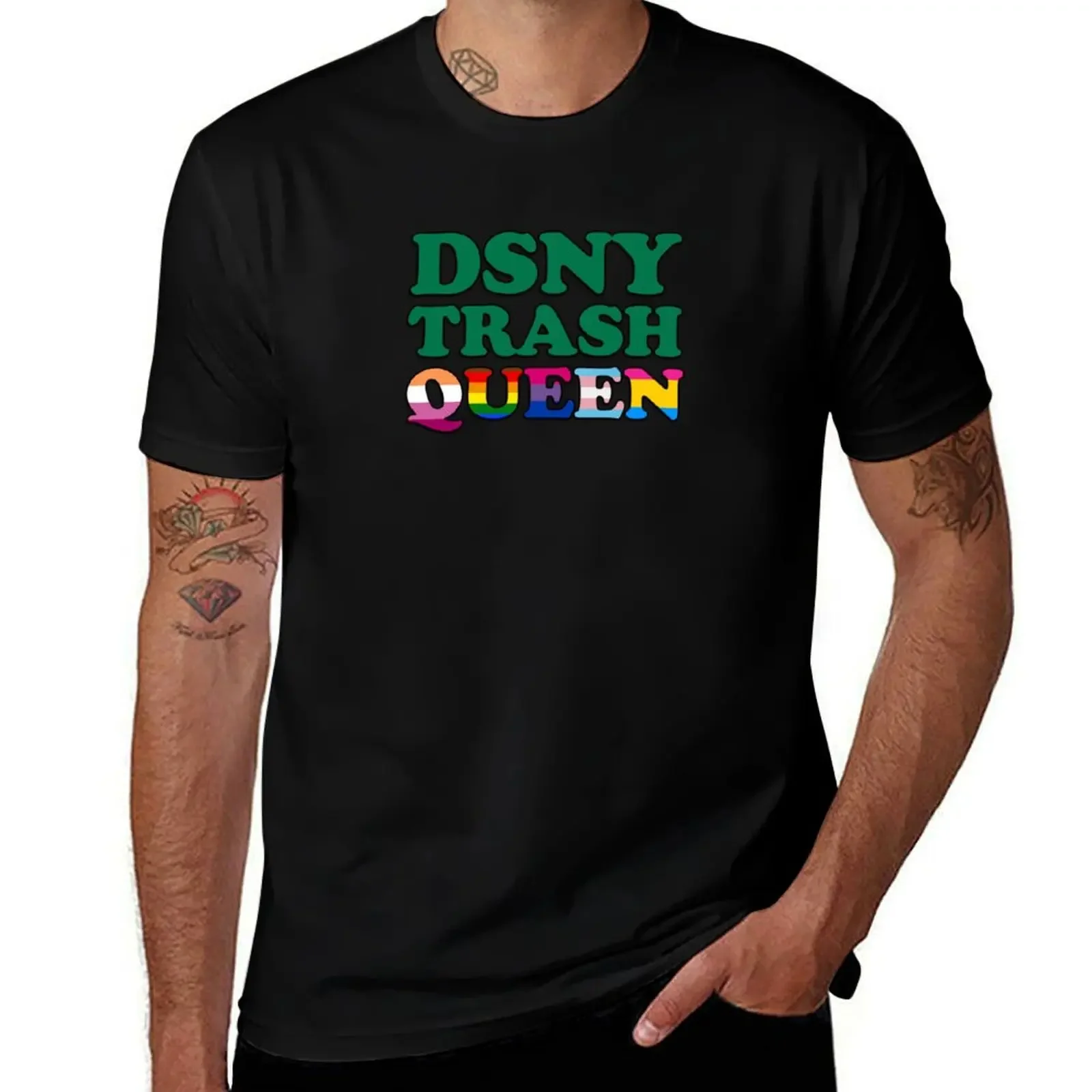 

DSNY Trash Queen T-Shirt anime clothes blanks blacks custom t shirt Men's t-shirts