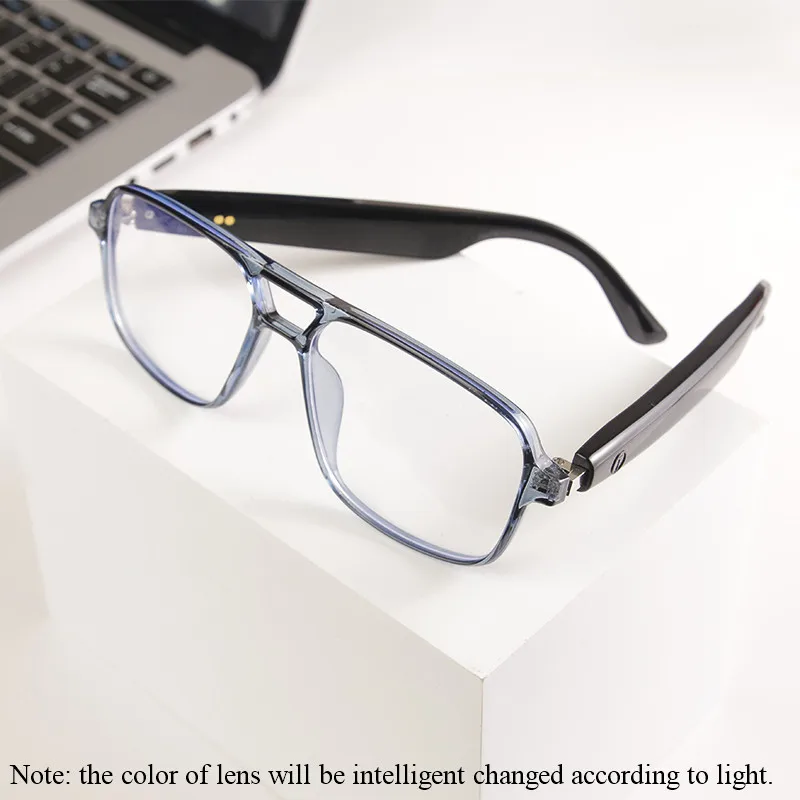 Smart Audio Glasses Color-Change Lenses Wireless BT Smartglasses Anti-blue Light Ai Voice Assistant Camera Music Control GS10