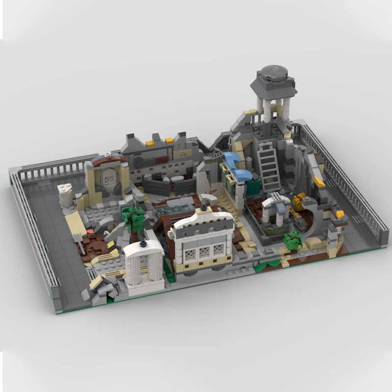 

617pcs MOC Modular Ancient Ruins 4 Streetscape Model Building Blocks Construction Toy Christmas Gifts DIY Creative Idea Birthday