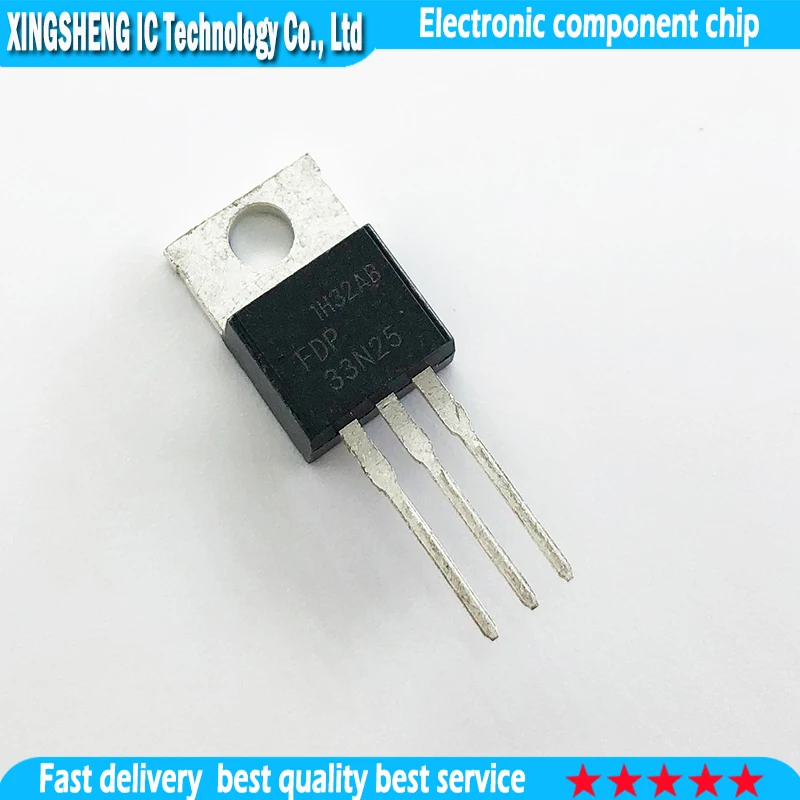 10pcs FDP33N25 TO220 33N25 TO-220 FET 33A 250V