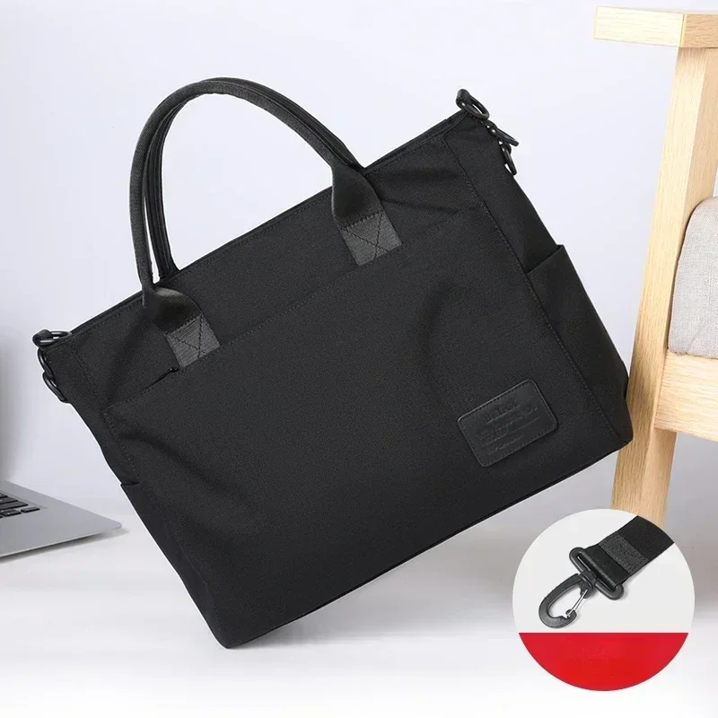 Imagem -03 - Bjiax-bolsa Crossbody Simples e Durável de um Ombro para Homens Pasta de Negócios Bolsa de Grande Capacidade para Computador Masculina