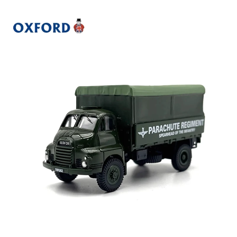 OXFORD Diecast 1:76 Scale Bedford RL Military Vehicle Alloy Car Model Finished Product Simulation Toy Static Model Ornament