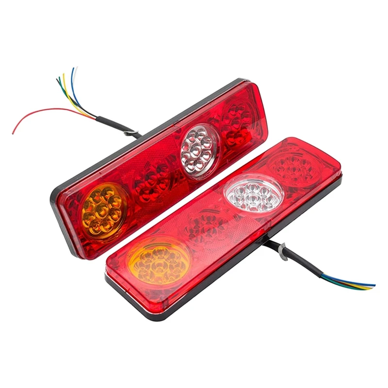 Rear Tail Lights Rear Brake Lights Tail Light Lamp 12V 6 Function 36 LED Waterproof Trailer Indicator Lamp Caravan Truck