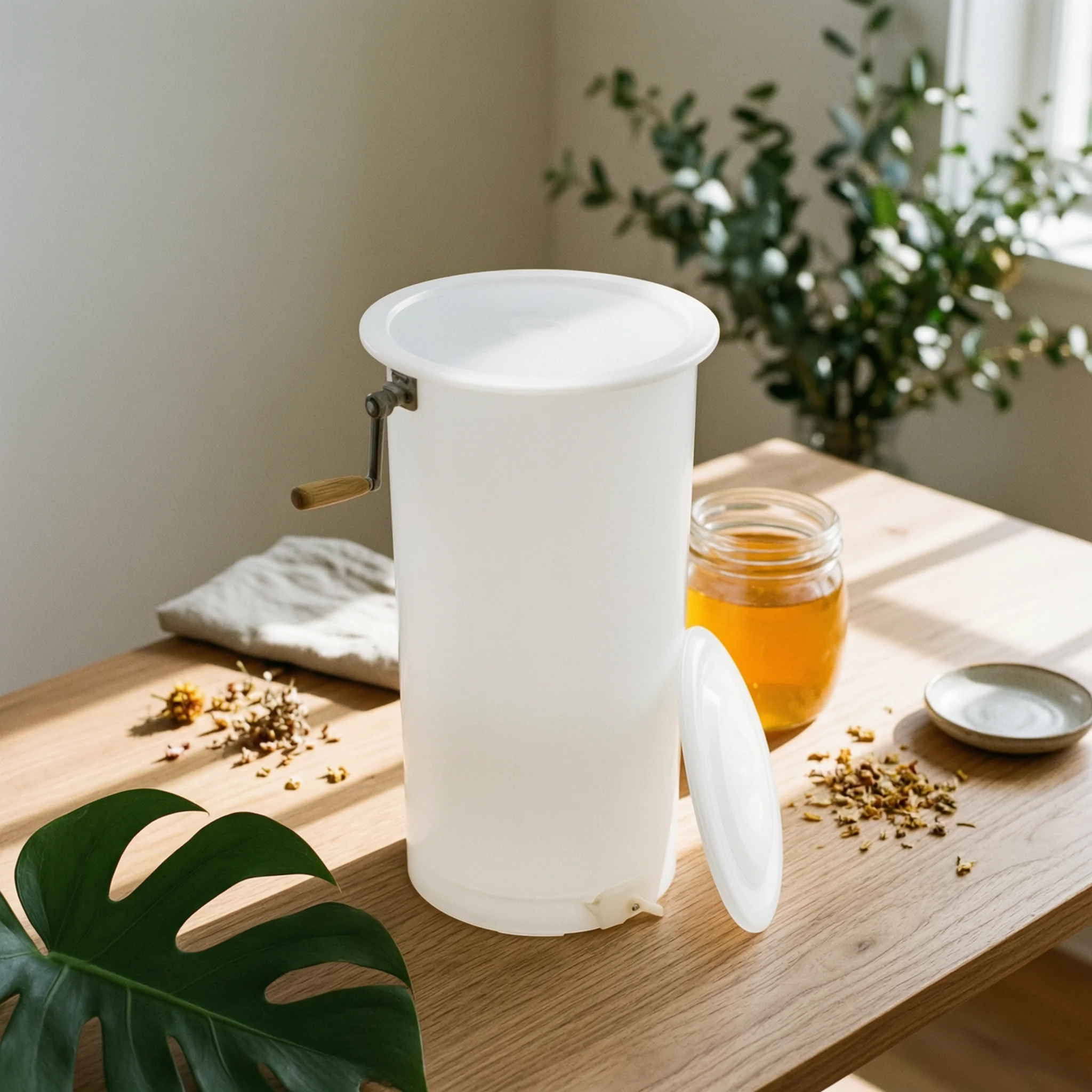 Lid 2-Frame Honey Extractor Honeycomb Extractor Beekeeping Honey Centrifuge Hardwearing