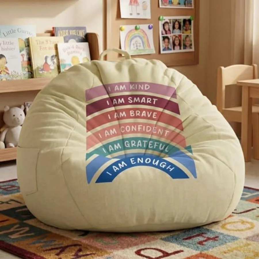 

Reading Calming Corner Supplies Storage Bean Bag Cover No Filler for Classroom Furniture Therapist Office Must Haves Calm Down
