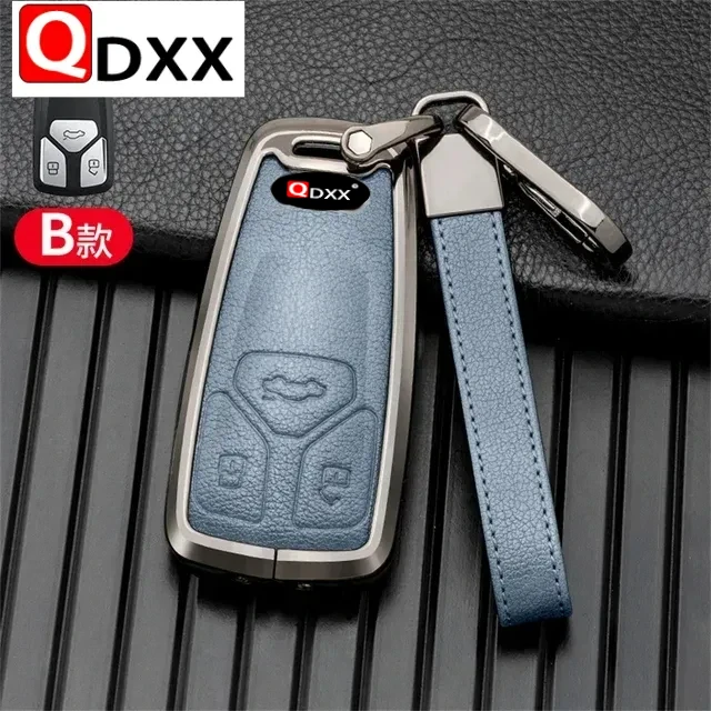 

For Audi a1 a3 8v a4 b9 a5 a6 c7 q3 q5 q7 tt Car Key Case Cover Key Bag Holder Shell Auto Keychain Protect Set Accessories