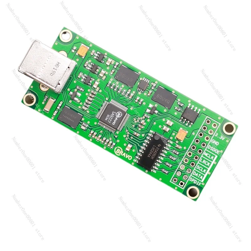 For SA9227 USB to I2S digital interface compatible with Italian Amanero XMOS DAC coaxial sound card