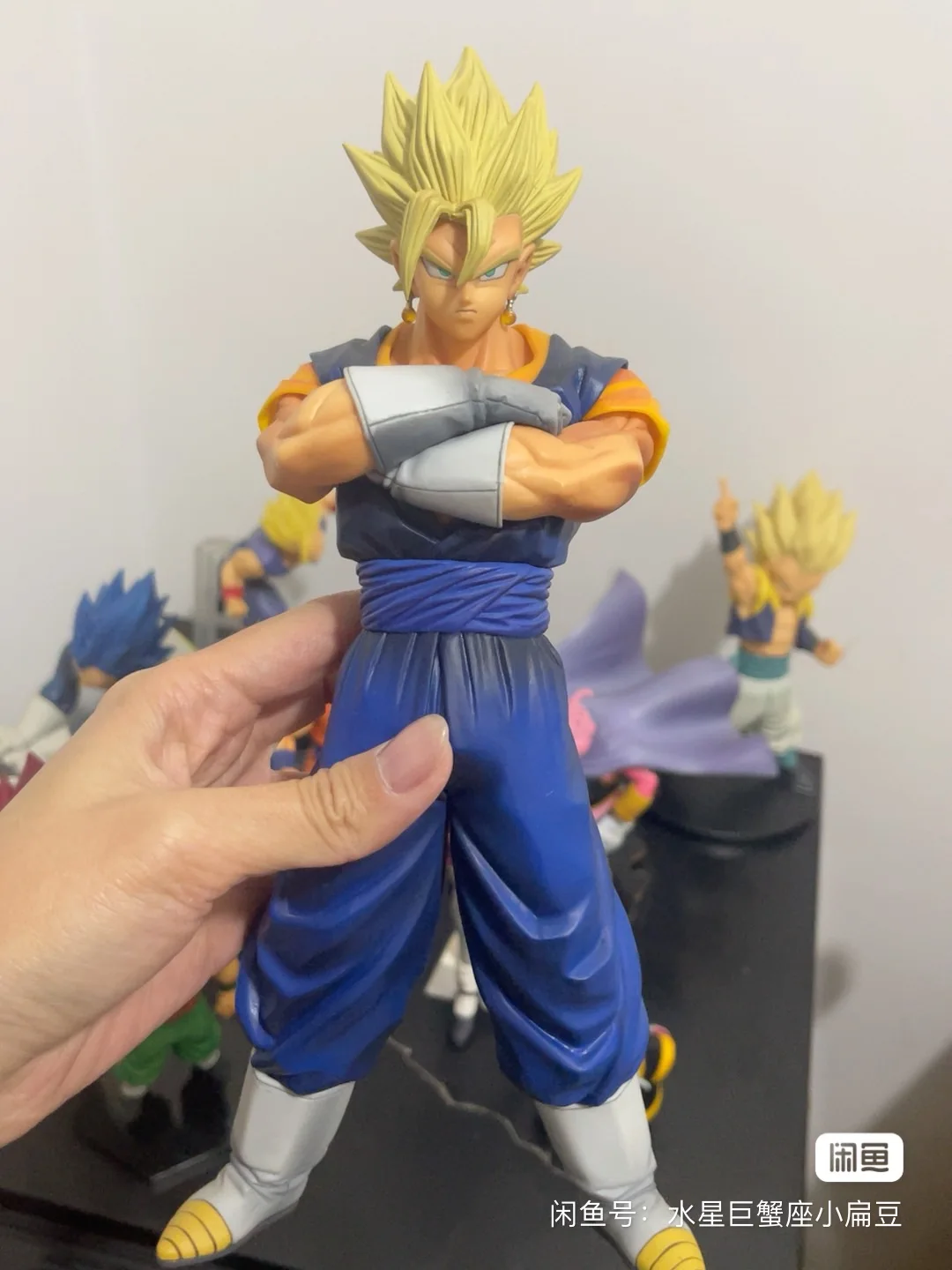 30cm Dragon Ball Z Vegetto Action Figure with Two Heads Anime DBZ Gogeta Figuras Manga Figurine GK Statue Model Ornament Kid Toy