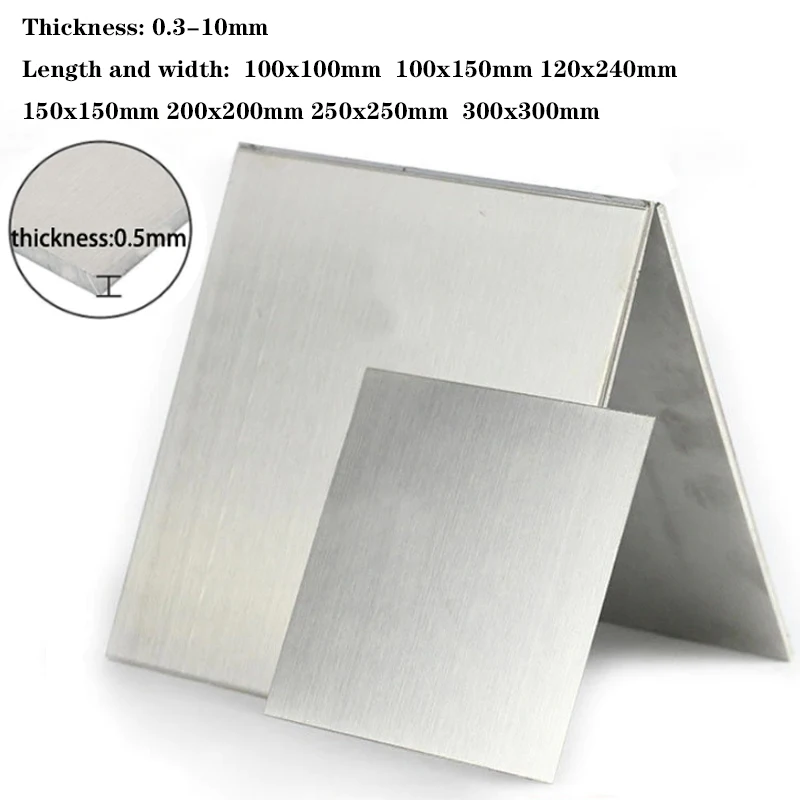 1pcs Aluminum Foil Thin Sheet Plate Material The thickness is 0.3mm-10mm model parts car frame metal structure soft and easy