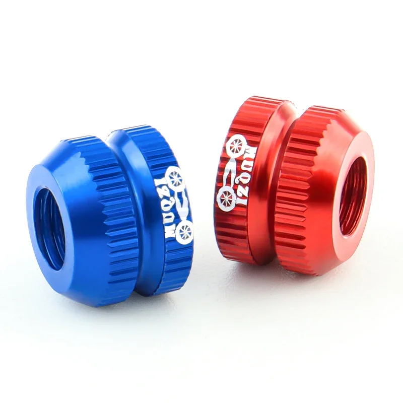 2PCS Tire Valve Nut MTB Road Bike Tubeless Rim Ultralight Aluminium Alloy Presta Valve Protection Screw Valve Fixed Washer