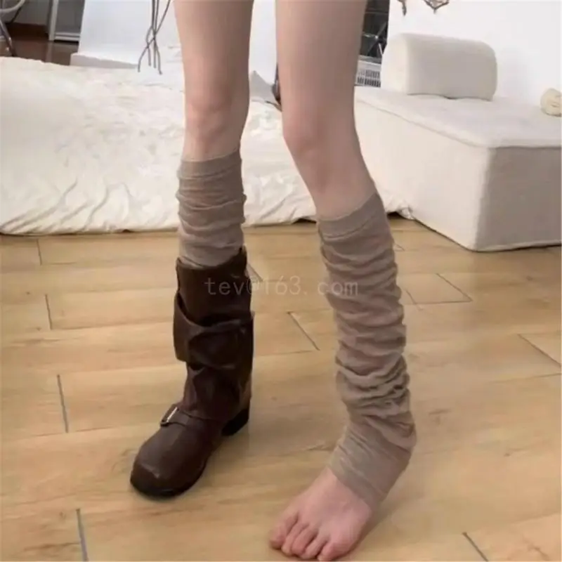 Einfarbige Socken mit Füßen, Beinwärmer, atmungsaktive Strümpfe, Accessoires für Teenager und Mädchen