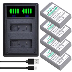 BLS-50 PS-BLS5 Battery&Dual Charger for Olympus OM-5,OM-D E-M5 III,E-M10,E-M10 III,E-M10 IV,E-PL8,E-PL9,E-PL10,Stylus 1 Cameras