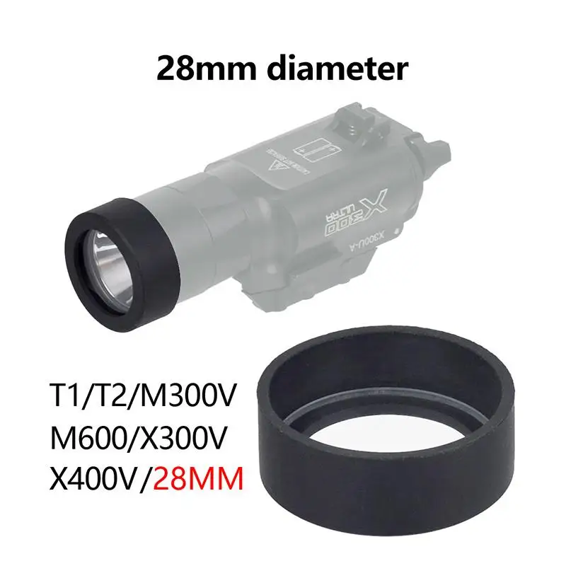 ABS Taktische Taschenlampen-Objektivabdeckung Schutzkappe Stoßfest für SureFire M300 M600 X300 X400 Taktisches Training – Detail 6